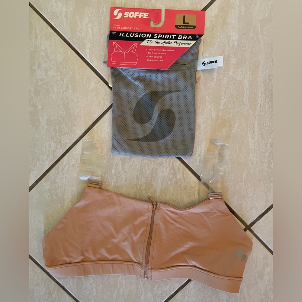 Soffe Illusion Spirit Bra in Beige